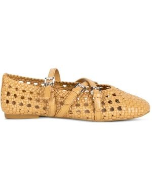 Michael Kors Bailarinas Indy Flex Con Hebilla - Metálico
