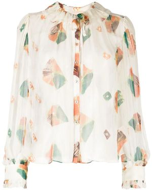 Ulla Johnson Pippa Silk Blouse - Natural