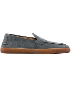 Henderson Slip-On Suede Loafers - Gray