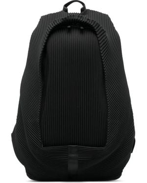 Homme Plissé Issey Miyake Pleated-Effect Backpack - Black