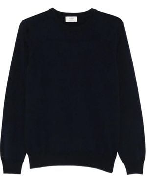 Barba Napoli Kaschmirpullover Mit Rundem Ausschnitt - Blau