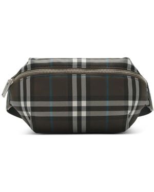 Burberry Check Belt Bag - Grey
