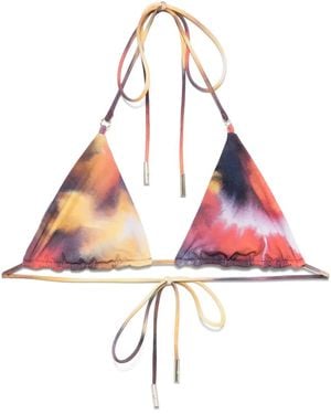 Patrizia Pepe Bikinitop Met Tie-Dye Print - Roze