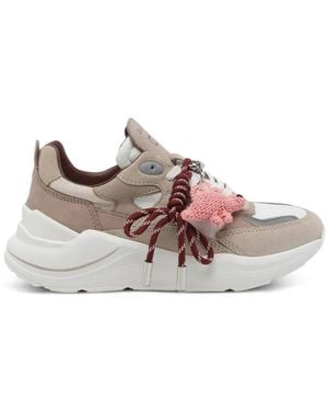 Date Fuga linen sneakers - Pink