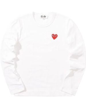 COMME DES GARÇONS PLAY ロゴ Tシャツ - ホワイト