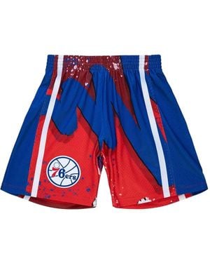 Mitchell & Ness "Nba 1996 Philadelphia 76Ers" Hyper Hoops Swingman Shorts - Blue