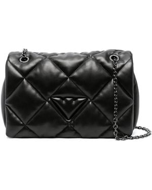 Emporio Armani キルティング ショルダーバッグ - ブラック