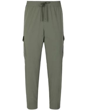 BOSS Elasticated-Waist Poplin Cargo Trousers - Green