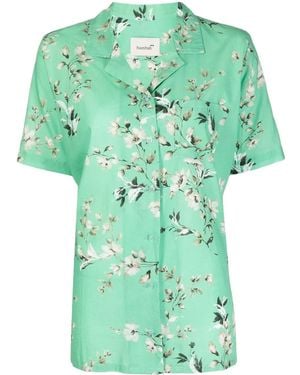 Bambah Floral Short-Sleeve Shirt - Green