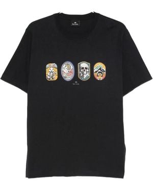 Paul Smith T-Shirt Con Grafica - Nero
