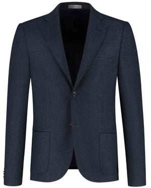 Corneliani Notched-Lapel Blazer - Blue