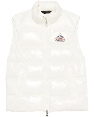 Pyrenex Chaleco Con Parche Del Logo - Blanco
