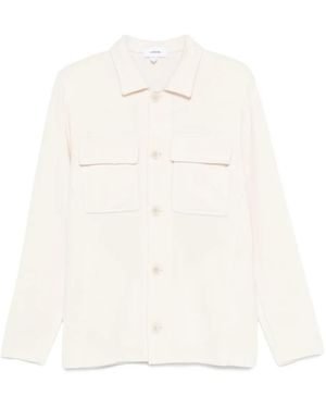 Lardini Button-Fastening Pocket Jacket - White