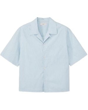 DUNST Stripe-Pattern Shirt - Blue