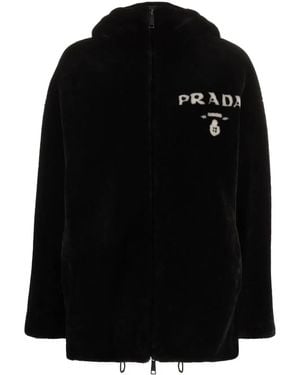 Prada Reversible Shearling Jacket - Black