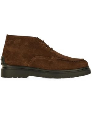 Tod's Stiefel Aus Wildleder - Braun