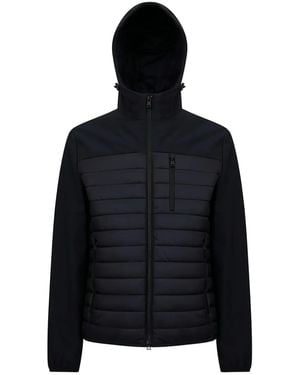 Geox Sapienza Quilted Hooded Jacket - Black