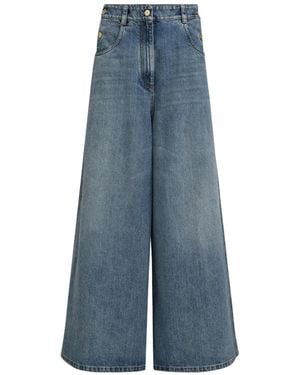 Jean Femme Brunello Cucinelli Taille 40 (47 Cm) - Bleu, Stretch, Made In Italy - Neuf Sans étiquettes