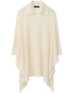 Fabiana Filippi Cape Brodée De Sequins - Neutre