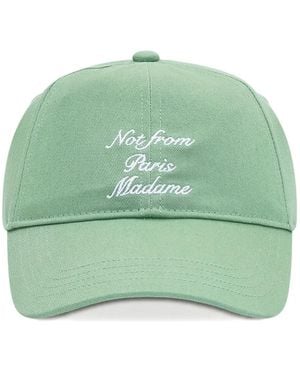 Drole de Monsieur Casquette Slogan Baseball Cap - Green