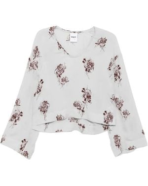 Day Birger et Mikkelsen Top A Fiori - Bianco
