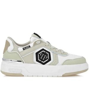 Philipp Plein Sk8R Plein Low-Top Trainers - White