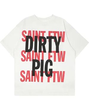SAINT Mxxxxxx Dirty Pig Tシャツ - レッド