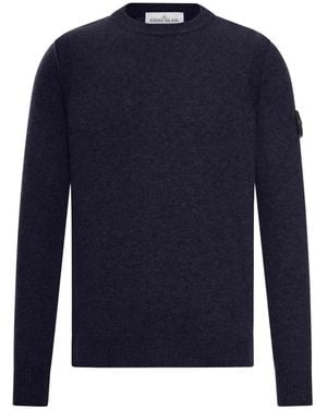 Stone Island クルーネック セーター - ブルー