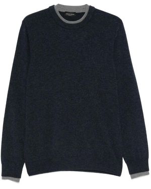 Roberto Collina Contrast-Trim Sweater - Blue