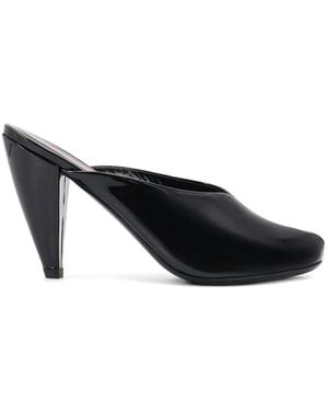 Jude Mules Aus Lackleder - Schwarz