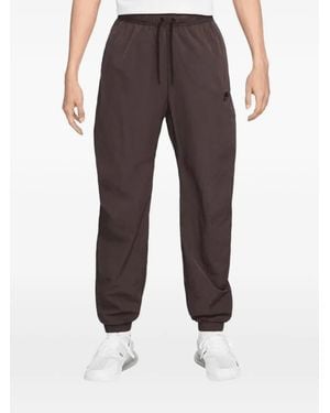 Nike Logo-Embroidered Track Trousers - Grey