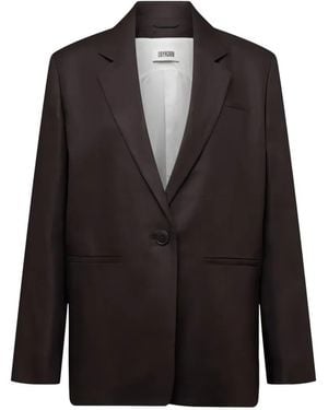 DRYKORN Linen Single-Breasted Jacket - Black
