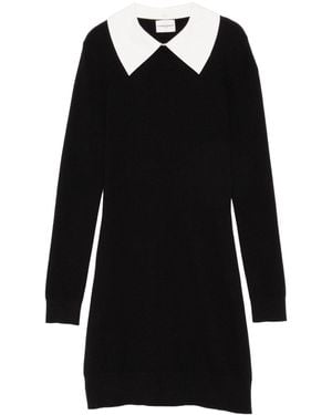 Claudie Pierlot Detachable-Collar Knitted Dress - Black