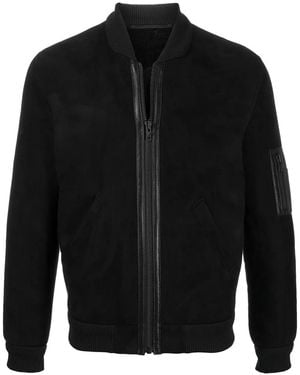Liska Chaqueta bomber con ribete de canalé - Negro