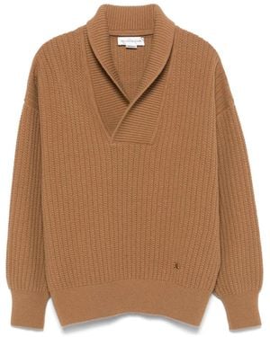 Victoria Beckham Maglione Con Spacco - Marrone