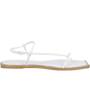 STUDIO AMELIA Leather Ankle-strap Sandals - ホワイト