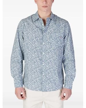 Replay Floral-Print Shirt - Blue