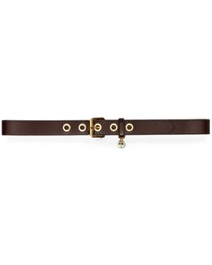 Maje Miss M Leather Belt - White
