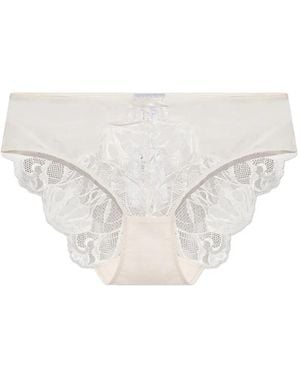 Hanro Lysia Lace-Trim Briefs - White