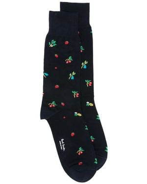Paul Smith Fruit-Pattern Socks - Blue