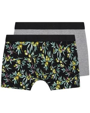 Aubade Print Boxers Set (Set Of Two) - Black