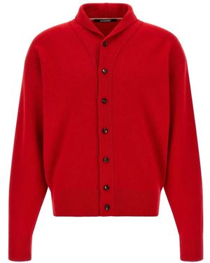 Jacquemus Cardigan À Col Châle - Red