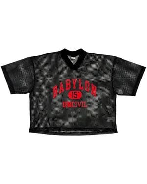 Babylon LA Bb Uncivil V-Neck T-Shirt - Black