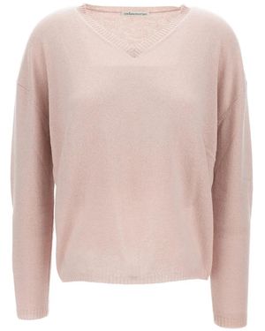 #MSM Maglione Con Scollo A V - Rosa