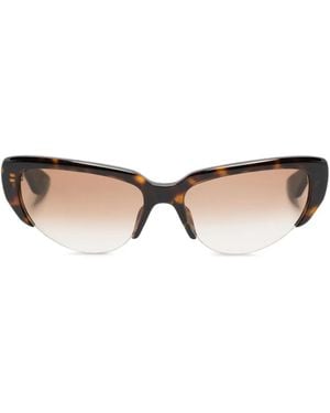 McQueen キャットアイ サングラス - ブラウン