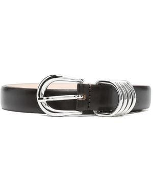 DEHANCHE Leather Belt - White