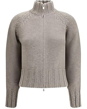 Magda Butrym Cardigan mit Rollkragen - Grau