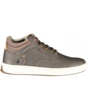 Lumberjack Logo-Patch Lace-Up Trainers - Brown