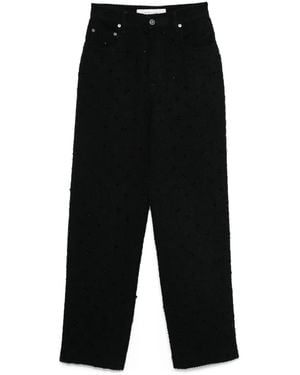 Golden Goose Crystal-Embellished Trousers - Black