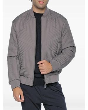 ARMANI EXCHANGE Quilted Bomber Jacket - Grey